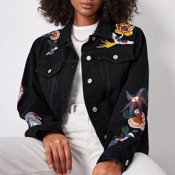 Jackets & Blazers - 🎉HP🎉 🆕(XS: Runs Big) Phoenix Black Denim Jacket